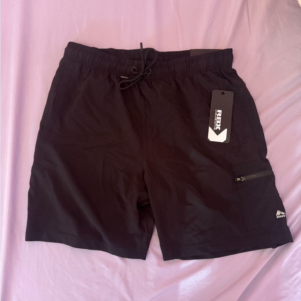 RBX Jet Black Performance Shorts